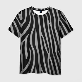 Мужская футболка 3D с принтом Zebra Camouflage в Курске, 100% полиэфир | прямой крой, круглый вырез горловины, длина до линии бедер | animal | blackandwhite | camouflage | stripes | zebra