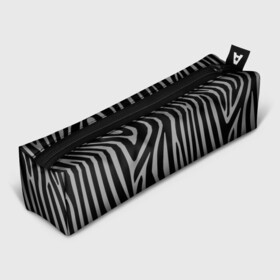 Пенал школьный 3D с принтом Zebra Camouflage в Курске, 100% полиэстер | плотная ткань, застежка на молнии | Тематика изображения на принте: animal | blackandwhite | camouflage | stripes | zebra