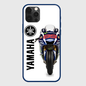 Чехол для iPhone 12 Pro с принтом YAMAHA [002] в Курске, силикон | область печати: задняя сторона чехла, без боковых панелей | Тематика изображения на принте: moto | yamaha | мотоцикл | ямана | ямаха