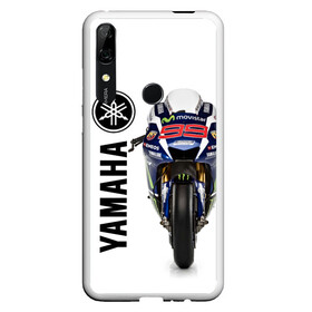 Чехол для Honor P Smart Z с принтом YAMAHA [002] в Курске, Силикон | Область печати: задняя сторона чехла, без боковых панелей | Тематика изображения на принте: moto | yamaha | мотоцикл | ямана | ямаха