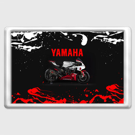 Магнит 45*70 с принтом YAMAHA [004] в Курске, Пластик | Размер: 78*52 мм; Размер печати: 70*45 | moto | yamaha | мотоцикл | ямана | ямаха