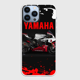 Чехол для iPhone 13 Pro Max с принтом YAMAHA [004] в Курске,  |  | Тематика изображения на принте: moto | yamaha | мотоцикл | ямана | ямаха