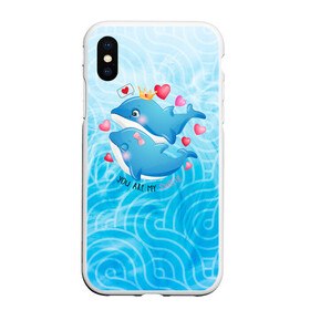 Чехол для iPhone XS Max матовый с принтом Два дельфина в Курске, Силикон | Область печати: задняя сторона чехла, без боковых панелей | cute | dolphin | два дельфина | дельфин | дельфин в море | дельфинами | любовь | милый | мир | подводный | сердечки