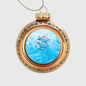 Стеклянный ёлочный шар с принтом Два дельфина в Курске, Стекло | Диаметр: 80 мм | cute | dolphin | два дельфина | дельфин | дельфин в море | дельфинами | любовь | милый | мир | подводный | сердечки