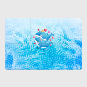Магнитный плакат 3Х2 с принтом Два дельфина в Курске, Полимерный материал с магнитным слоем | 6 деталей размером 9*9 см | cute | dolphin | два дельфина | дельфин | дельфин в море | дельфинами | любовь | милый | мир | подводный | сердечки