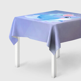 Скатерть 3D с принтом Дельфинчик в Курске, 100% полиэстер (ткань не мнется и не растягивается) | Размер: 150*150 см | cute | dolphin | дельфин | дельфин в море | дельфинами | дельфинчик | милый | мир | подводный