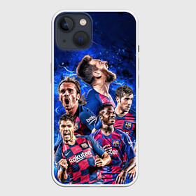 Чехол для iPhone 13 с принтом Месси и Суарес в Курске,  |  | lionel messi | luis suarez | luis surez | madrid | барселона | лионель месси | луис альберто суарес | мадрид | фк | футбол | футбольный клуб