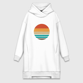 Платье-худи хлопок с принтом Retro Sunset Ретро закат в Курске,  |  | art | beach | lines | minimal | minimalism | ocean | sea | sky | summer | sun | sunrise | арт | винтаж | винтажная иллюстрация | винтажный закат | восход | геометрия | лето | линии | минимализм | море | небо | океан | пляж | ретро