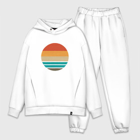 Мужской костюм хлопок OVERSIZE с принтом Retro Sunset Ретро закат в Курске,  |  | art | beach | lines | minimal | minimalism | ocean | sea | sky | summer | sun | sunrise | арт | винтаж | винтажная иллюстрация | винтажный закат | восход | геометрия | лето | линии | минимализм | море | небо | океан | пляж | ретро