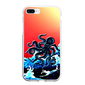 Чехол для iPhone 7Plus/8 Plus матовый с принтом Кракен в Море | Градиент в Курске, Силикон | Область печати: задняя сторона чехла, без боковых панелей | animal | beast | fade | kraken | monster | moon | ocean | octopus | sea | water | waves | вода | волны | градиент | животные | звери | кракен | луна | монстр | море | океан | осьминог | рыбы | щупальца