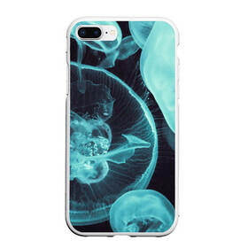 Чехол для iPhone 7Plus/8 Plus матовый с принтом Медуза в Курске, Силикон | Область печати: задняя сторона чехла, без боковых панелей | medusa | животные | медузы | мир | подводный | рыбы | щупальца