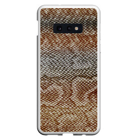 Чехол для Samsung S10E с принтом Snake skin в Курске, Силикон | Область печати: задняя сторона чехла, без боковых панелей | animal | leather | natural | skin | snake | texture | wild