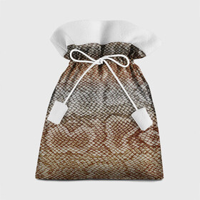 Подарочный 3D мешок с принтом Snake skin в Курске, 100% полиэстер | Размер: 29*39 см | Тематика изображения на принте: animal | leather | natural | skin | snake | texture | wild