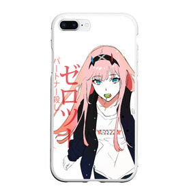 Чехол для iPhone 7Plus/8 Plus матовый с принтом Zero Two, Darling in the Franx в Курске, Силикон | Область печати: задняя сторона чехла, без боковых панелей | 02 | anime girl | darling in the franxx | zero two | аниме | дарлинг во франксе | девушка с розовыми волосами | манга | милый во франксе | ноль два | розовые волосы | тян