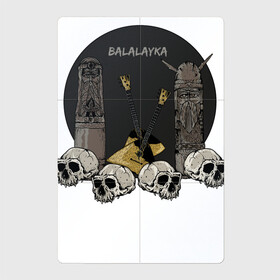 Магнитный плакат 2Х3 с принтом Балалайка в Курске, Полимерный материал с магнитным слоем | 6 деталей размером 9*9 см | балалайка | музыкальный инструмент | русь | славяне | славянские идолы | фольклор | череп