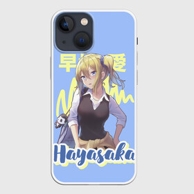 Чехол для iPhone 13 mini с принтом Hayasaka в Курске,  |  | Тематика изображения на принте: anime | chika | chika fujiwara | kaguya | kaguya shinomiya | love | love detective | love is war | miyuki | shinomiya | аниме | анимэ | кагуя | любовь | любовь   это война | чика