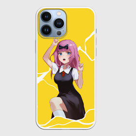 Чехол для iPhone 13 Pro Max с принтом Chika Chika в Курске,  |  | Тематика изображения на принте: anime | chika | chika fujiwara | kaguya | kaguya shinomiya | love | love detective | love is war | miyuki | shinomiya | аниме | анимэ | кагуя | любовь | любовь   это война | чика