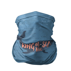 Бандана-труба 3D с принтом Король моря в Курске, 100% полиэстер, ткань с особыми свойствами — Activecool | плотность 150‒180 г/м2; хорошо тянется, но сохраняет форму | king | sea | whale | звезда | звезды | кит | киты | король | луна | моря | на синем | ночь