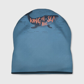 Шапка 3D с принтом Король моря в Курске, 100% полиэстер | универсальный размер, печать по всей поверхности изделия | king | sea | whale | звезда | звезды | кит | киты | король | луна | моря | на синем | ночь