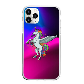 Чехол для iPhone 11 Pro матовый с принтом Единорог | Unicorn (Z) в Курске, Силикон |  | Тематика изображения на принте: unicorn | unicornis | вымышленное существо | единорог | инрог | каркаданн | мифическое существо | моноцерос | нарвал | радужное | радужный | существо