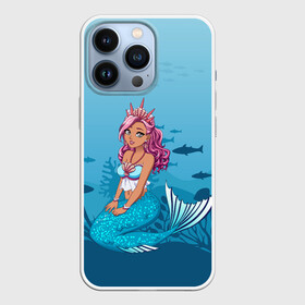 Чехол для iPhone 13 Pro с принтом Mermaid | Русалка | Русалочка в Курске,  |  | mermaid | naiad | nymph | rusalka | ведява | водяница | восточнославянская мифология | дух | лесовица | мифология | морская дева | нимфа | русал | русалии | русалка | русалочка | ундина | фараонка