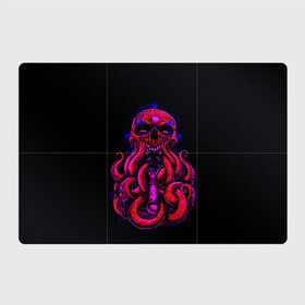 Магнитный плакат 3Х2 с принтом Череп Осьминог Octopus Skull в Курске, Полимерный материал с магнитным слоем | 6 деталей размером 9*9 см | animal | beast | kraken | monster | ocean | octopus | sea | skull | water | waves | вода | животные | звери | кракен | монстр | море | океан | осьминог | рыбы | череп | щупальца
