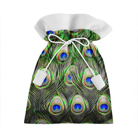 Подарочный 3D мешок с принтом peacock в Курске, 100% полиэстер | Размер: 29*39 см | Тематика изображения на принте: pavonine | peacock | peafowl | plumage | павлин
