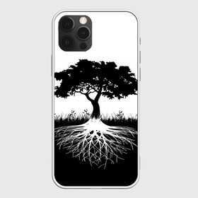 Чехол для iPhone 12 Pro Max с принтом ДЕРЕВО ИНЬ-ЯНЬ в Курске, Силикон |  | blackwhite | evil | tree | дерево | добро | зло | инь янь | корни | лес | листья | природа | саванна | узор | черно белое