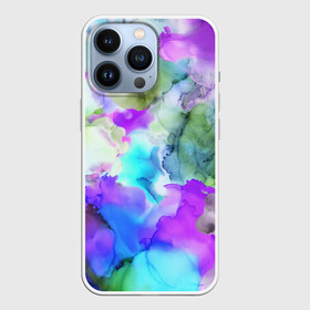 Чехол для iPhone 13 Pro с принтом Акварельная краска в Курске,  |  | abstract | art | casual | gradient | summer | texture | watercolor | абстракция | акварель | брызги красок | градиент | краски | лето | повседневный стиль | пятна | разводы красок | разноцветные разводы | текстура | узор