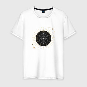 Мужская футболка хлопок с принтом карта таро звезда в Курске, 100% хлопок | прямой крой, круглый вырез горловины, длина до линии бедер, слегка спущенное плечо. | астрология | звезда | карма | карта | космос | магия | мистика | оккультный глаз | планеты | расклад мистическое существо | руны | таро