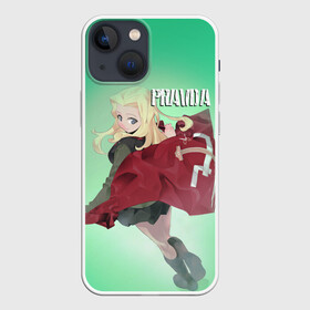 Чехол для iPhone 13 mini с принтом Pravda в Курске,  |  | Тематика изображения на принте: darjeeling | girls und panzer | girls und panzer правда | дарджилинг | девочки и танки | девушки и танки | катюша | нисидзуми михо | правда | танки