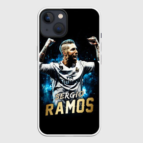 Чехол для iPhone 13 с принтом Серхио Рамос, Реал Мадрид в Курске,  |  | sergio ramos | sr4 | номер 4 | реал мадрид | сборная испании | серхио рамос | футбол | футболист