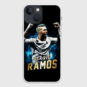 Чехол для iPhone 13 mini с принтом Серхио Рамос, Реал Мадрид в Курске,  |  | sergio ramos | sr4 | номер 4 | реал мадрид | сборная испании | серхио рамос | футбол | футболист