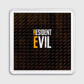 Магнит 55*55 с принтом RESIDENT EVIL VILLAGE ДЕРЕВН в Курске, Пластик | Размер: 65*65 мм; Размер печати: 55*55 мм | horror | lady dimitrescu | resident evil | resident evil 8 | village | демитреска | деревня | димитреску | леди димитреска | обитель зла | резидент эвил | ресидент евил | хоррор