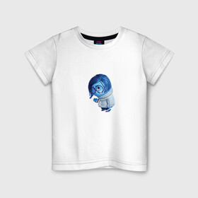 Детская футболка хлопок с принтом Circle of sadness в Курске, 100% хлопок | круглый вырез горловины, полуприлегающий силуэт, длина до линии бедер | inside out | sadness | vdkarsvet | головоломка | грусть | печаль | эмоции