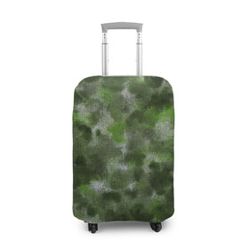 Чехол для чемодана 3D с принтом Canvas Green Camo в Курске, 86% полиэфир, 14% спандекс | двустороннее нанесение принта, прорези для ручек и колес | abstraction | camouflage | canvas | green | камуфляж