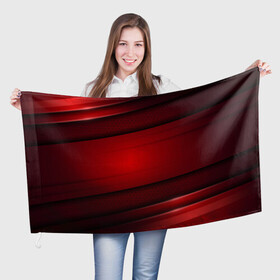 Флаг 3D с принтом 3D red Абстрактные линии в Курске, 100% полиэстер | плотность ткани — 95 г/м2, размер — 67 х 109 см. Принт наносится с одной стороны | 3d | 3д | sport | абстракция | линии | паттерн | соты | спортивный стиль | текстуры