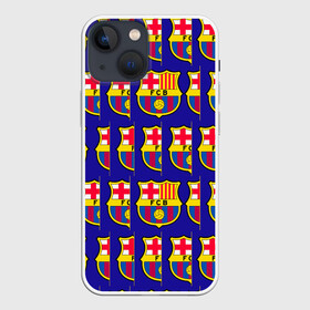 Чехол для iPhone 13 mini с принтом ФК БАРСЕЛОНА   PATTERN   УЗОР в Курске,  |  | barca | fc barcelona | football | sport | uefa | английская премьер лига. | барса | лига финал | матч | спорт | уефа | финал | фк барселона | футбол