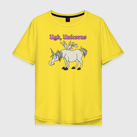 Мужская футболка хлопок Oversize с принтом Ugh, Unicorns в Курске, 100% хлопок | свободный крой, круглый ворот, “спинка” длиннее передней части | disney | onward | pixar | unicorn | unicorns | vdzabma | вперёд | дисней | единорог | единороги | пиксар