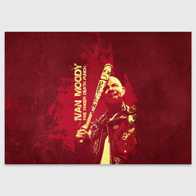 Поздравительная открытка с принтом Ivan Moody в Курске, 100% бумага | плотность бумаги 280 г/м2, матовая, на обратной стороне линовка и место для марки
 | Тематика изображения на принте: 5fdp | ffdp | five finger death punch | metal | music | rock | альтернатива | группы | метал | музыка | музыкальная группа | рок | рок музыка | хеви метал