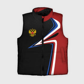 Женский жилет утепленный 3D с принтом РОССИЯ  RUSSIA UNIFORM в Курске,  |  | abstraction | flag | geometry | paints | russia | stripes | texture | абстракция | брызги | геометрия | герб россии | краски | неон | неоновый | рашка | родина | россия | соты | текстура | триколор | флаг | флаг россии