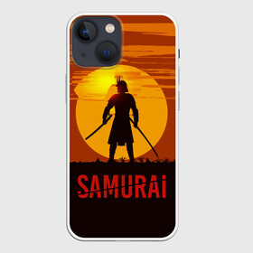 Чехол для iPhone 13 mini с принтом САМУРАЙ в Курске,  |  | samurai | бусидо | военные | дайсё | закат | самурай | феодал | япония