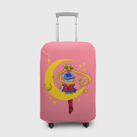 Чехол для чемодана 3D с принтом Sailor Moon в Курске, 86% полиэфир, 14% спандекс | двустороннее нанесение принта, прорези для ручек и колес | ami | chibiusa | haruka | hotaru | makoto | minako | moon | rei | sailor | usagi | ами | артемис | венера | луна | макото | марс | меркурий | минако | мичиру | момару | мун | плутон | принц | рэй | сатурн | сейлор | серенити | сецуна 