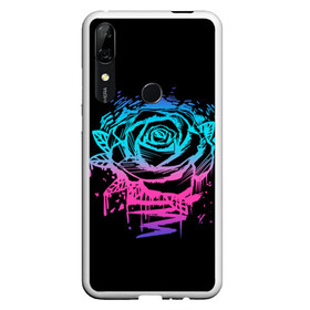 Чехол для Honor P Smart Z с принтом Неоновая Роза Neon Rose в Курске, Силикон | Область печати: задняя сторона чехла, без боковых панелей | flower | flowers | green | nature | neon | pattern | red | rose | roses | spring | summer | весна | зеленый | краски | красная | лето | листва | листья | неон | неоновая | паттерн | природа | роза | розы | узор | фауна | флора | цветок | цветы