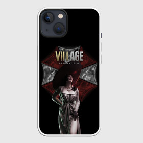 Чехол для iPhone 13 с принтом Resident Evil. Lady Dimitrescu в Курске,  |  | alcina | biohazard | dimitrescu | ethan | evil | horror | resident | romania | survival | vampire | village | winters | альсина | вампир | выживание | димитреску | зла | итан | обитель | румыния | ужас | уинтерс