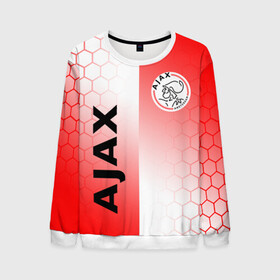 Мужской свитшот 3D с принтом FC AJAX AMSTERDAM ФК АЯКС в Курске, 100% полиэстер с мягким внутренним слоем | круглый вырез горловины, мягкая резинка на манжетах и поясе, свободная посадка по фигуре | ajax amsterdam | fifa | football | football club. | sport | uefa | английская премьер лига | аякс амстердам | лига финал | матч | спорт | уефа | финал | фифа | футбол | футбольный клуб