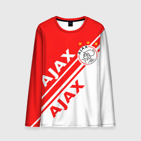 Мужской лонгслив 3D с принтом FC AJAX AMSTERDAM ФК АЯКС в Курске, 100% полиэстер | длинные рукава, круглый вырез горловины, полуприлегающий силуэт | ajax amsterdam | fifa | football | football club. | sport | uefa | английская премьер лига | аякс амстердам | лига финал | матч | спорт | уефа | финал | фифа | футбол | футбольный клуб