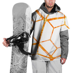 Накидка на куртку 3D с принтом Hexagon в Курске, 100% полиэстер |  | hexagon | high tech | lines | orange | линии | многоугольник | огонь | оранжевый | паутина | пламя | хай тек | шестиугольник | яркий