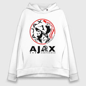 Женское худи Oversize хлопок с принтом FC AJAX AMSTERDAM / ФК АЯКС в Курске, френч-терри — 70% хлопок, 30% полиэстер. Мягкий теплый начес внутри —100% хлопок | боковые карманы, эластичные манжеты и нижняя кромка, капюшон на магнитной кнопке | ajax amsterdam | fifa | football | football club. | sport | uefa | английская премьер лига | аякс амстердам | лига финал | матч | спорт | уефа | финал | фифа | футбол | футбольный клуб