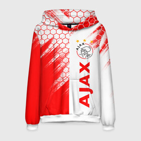 Мужская толстовка 3D с принтом FC AJAX AMSTERDAM / ФК АЯКС в Курске, 100% полиэстер | двухслойный капюшон со шнурком для регулировки, мягкие манжеты на рукавах и по низу толстовки, спереди карман-кенгуру с мягким внутренним слоем. | ajax amsterdam | fifa | football | football club. | sport | uefa | английская премьер лига | аякс амстердам | лига финал | матч | спорт | уефа | финал | фифа | футбол | футбольный клуб